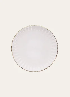 Sale Bouchara ASSIETTE À DESSERT CHARME BLANC / DORÉ