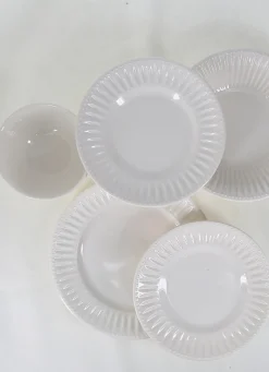 Outlet Bouchara ASSIETTE À DESSERT EN FAÏENCE IVOIRE