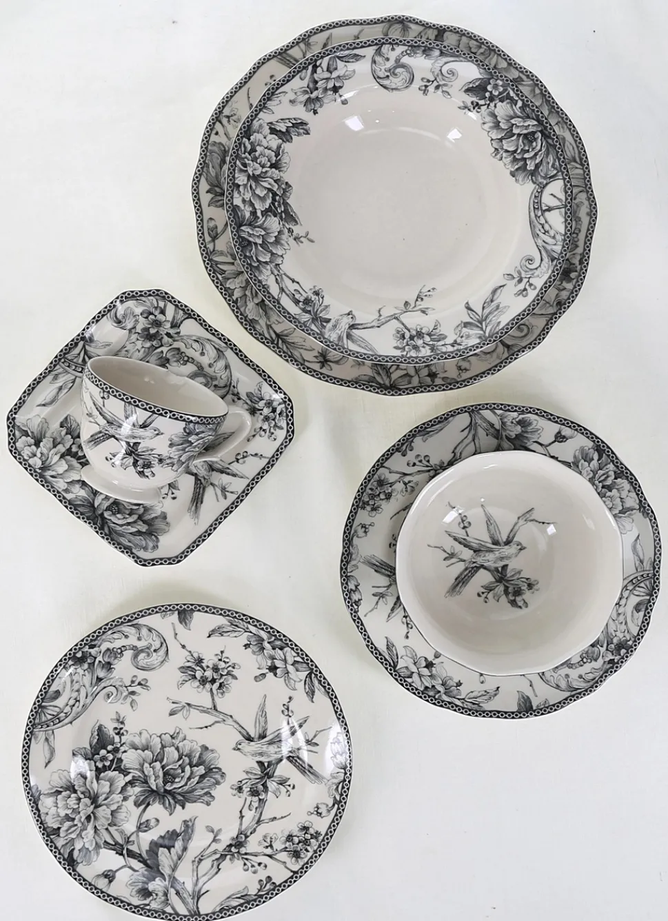 Discount Bouchara ASSIETTE À DESSERT EN GRÈS ADELAÏDE GRIS