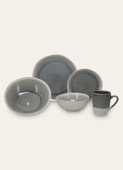 Sale Bouchara ASSIETTE À DESSERT EN GRÈS RÉACTIF BLEU