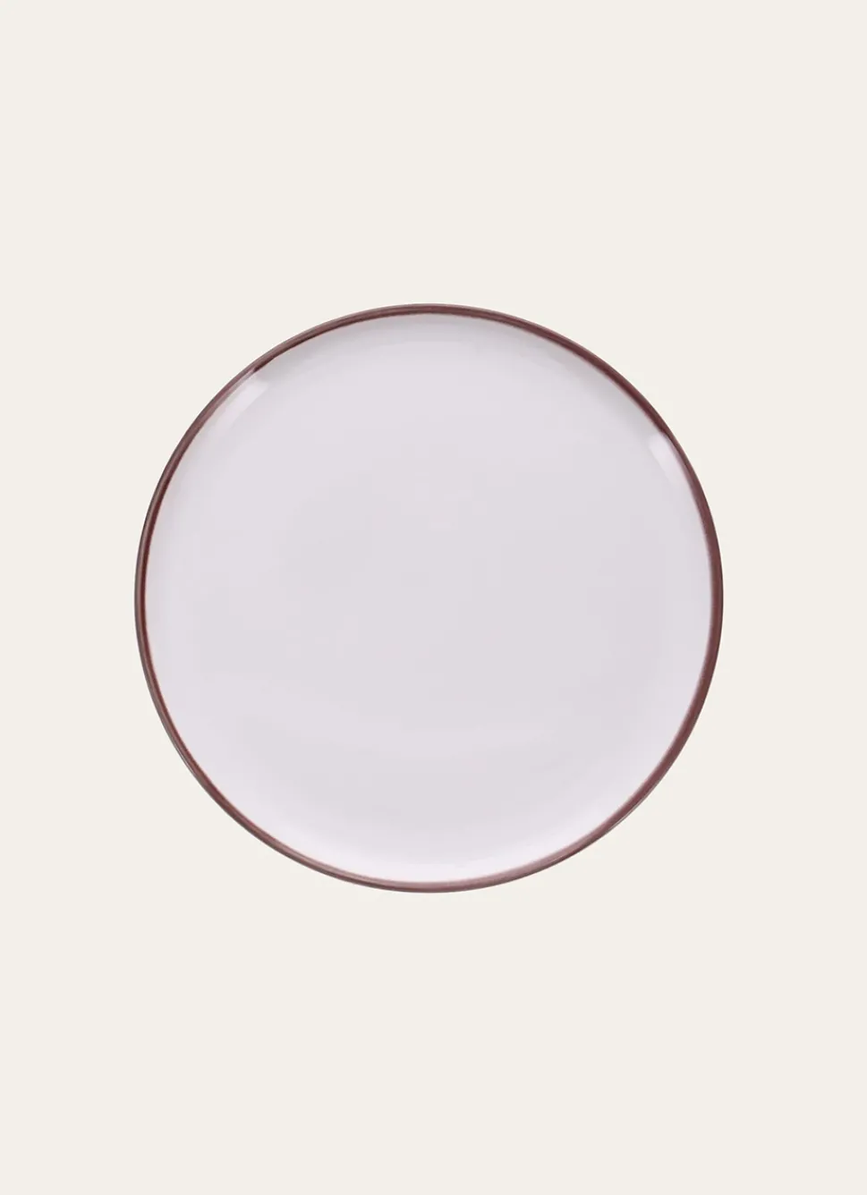 Online Bouchara ASSIETTE À DESSERT EN GRÈS MALO BORDEAUX