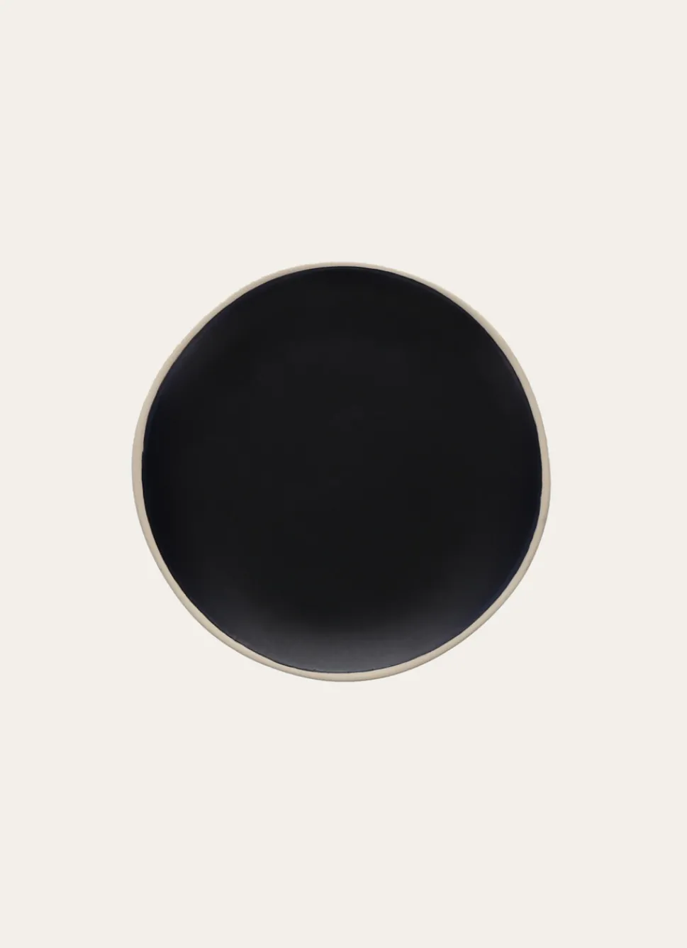 New Bouchara ASSIETTE À DESSERT EN GRÈS Noir