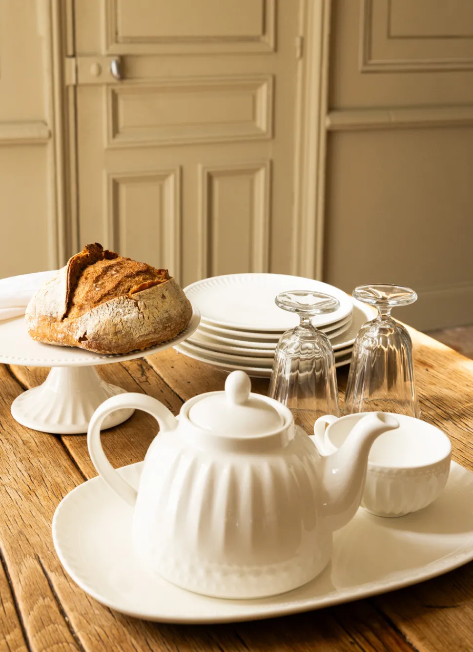 Clearance Bouchara ASSIETTE À DESSERT EN PORCELAINE BLANC