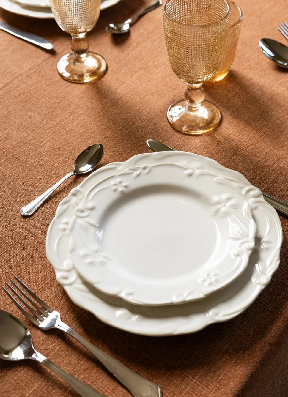 Clearance Bouchara ASSIETTE À DESSERT EN PORCELAINE ROYAL BLANC