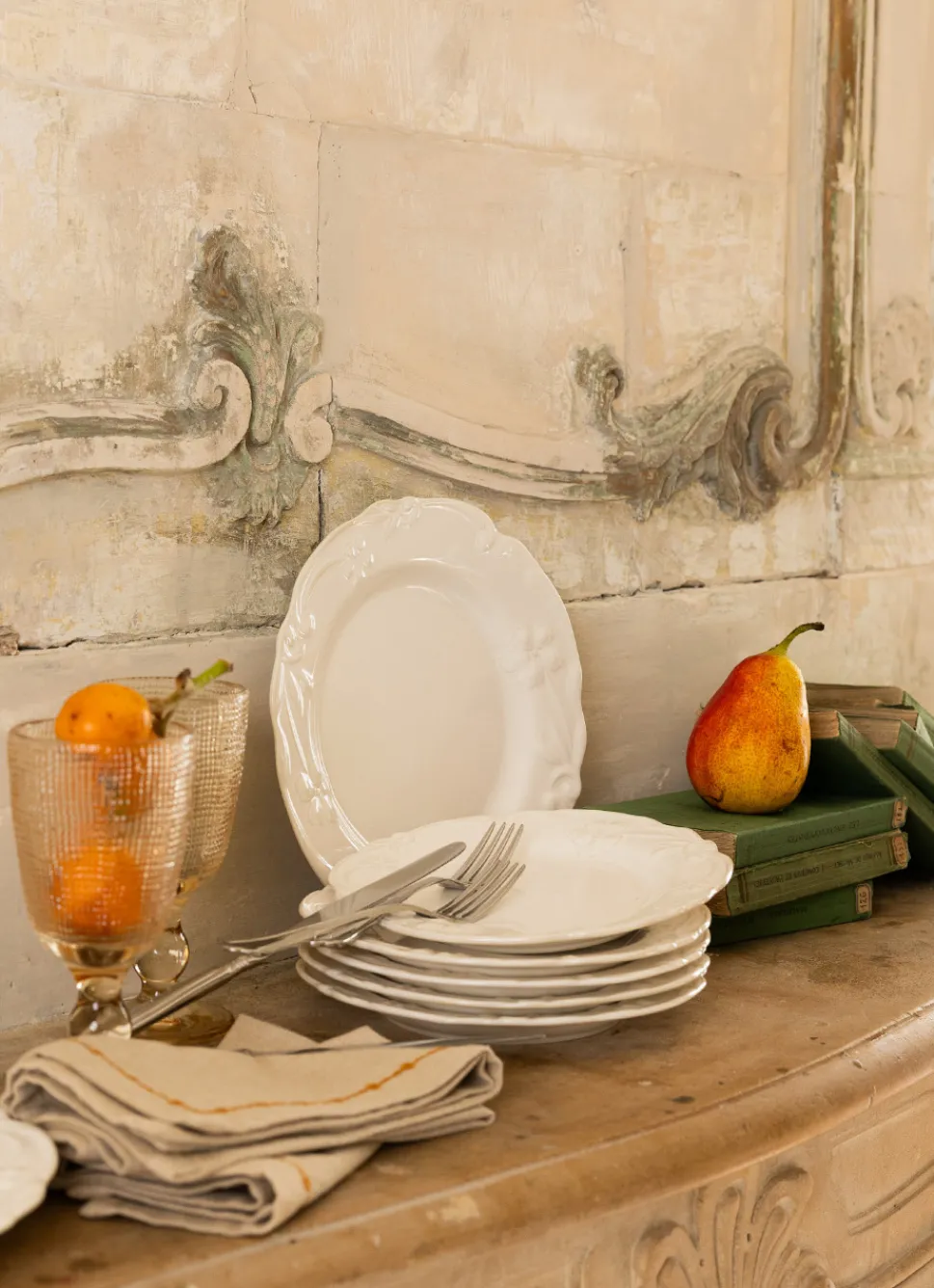 Clearance Bouchara ASSIETTE À DESSERT EN PORCELAINE ROYAL BLANC