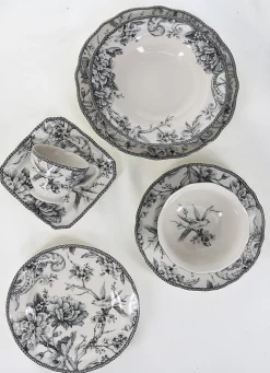 Outlet Bouchara ASSIETTE À PAIN EN GRÈS ADELAÏDE GRIS