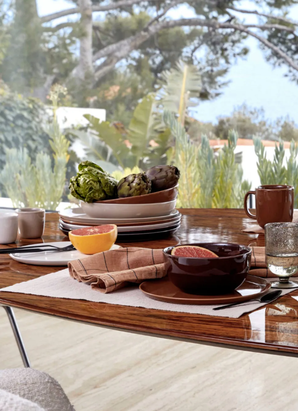 Clearance Bouchara ASSIETTE PLATE EN GRÈS LATTE