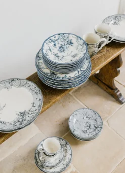 Sale Bouchara ASSIETTE PLATE EN GRÈS ADELAÏDE MARINE