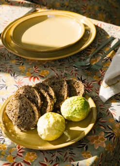 Best Bouchara ASSIETTE PLATE EN GRÈS GALA OCRE