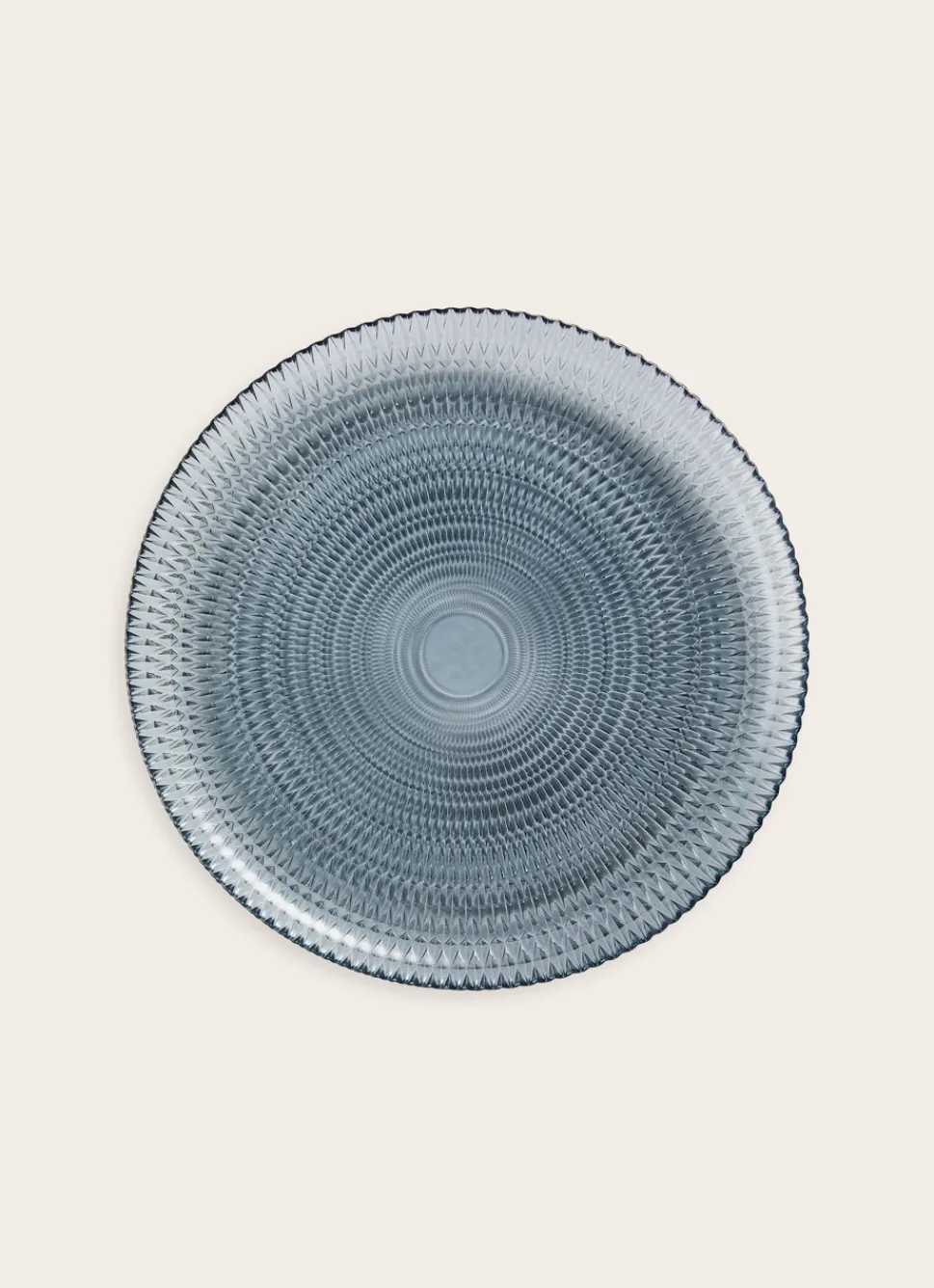 Sale Bouchara ASSIETTE PLATE EN VERRE BLEU NUAGE