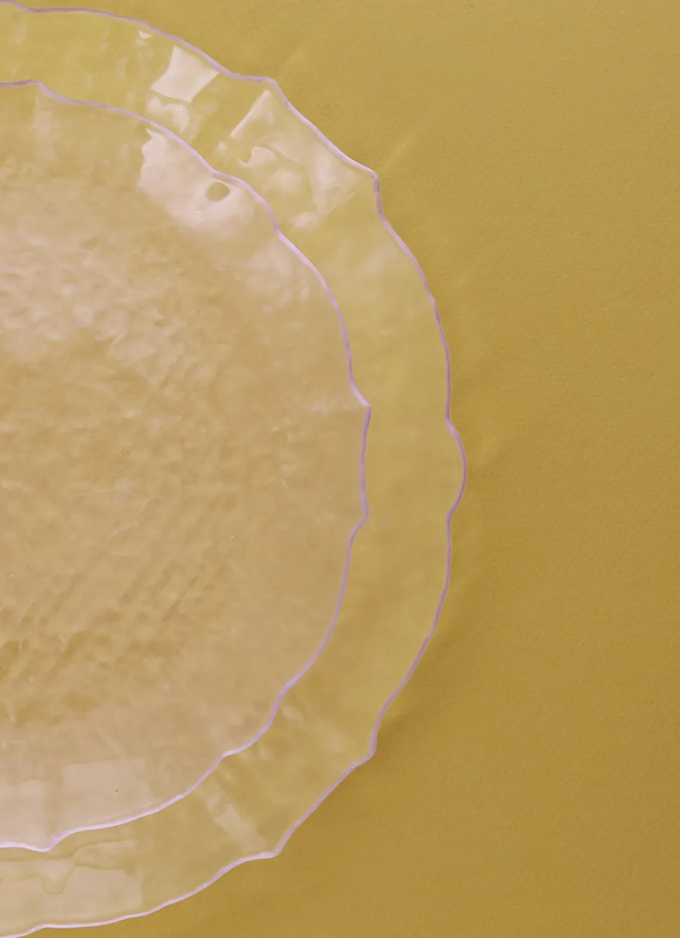 Online Bouchara ASSIETTE PLATE EN VERRE ÉCLATANTE TRANSPARENT