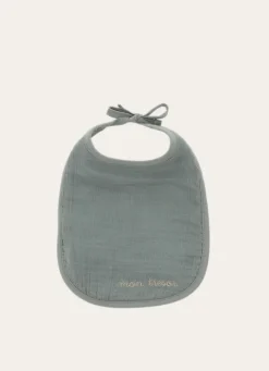 Best Bouchara BAVOIR EN GAZE DE COTON AVEC BRODERIE vert