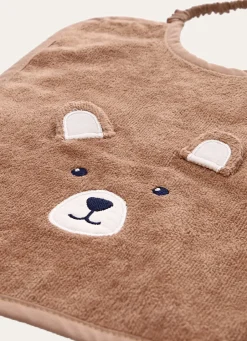 Clearance Bouchara BAVOIR EN VELOURS ÉPONGE OURSON MARRON