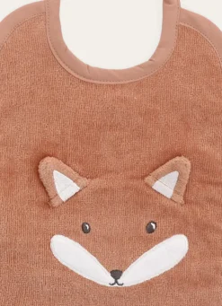 Hot Bouchara BAVOIR EN VELOURS ÉPONGE RENARD BRODÉ ROUX