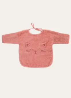 Sale Bouchara BAVOIR MANCHES LONGUES TÊTE DE CHAT ROSE