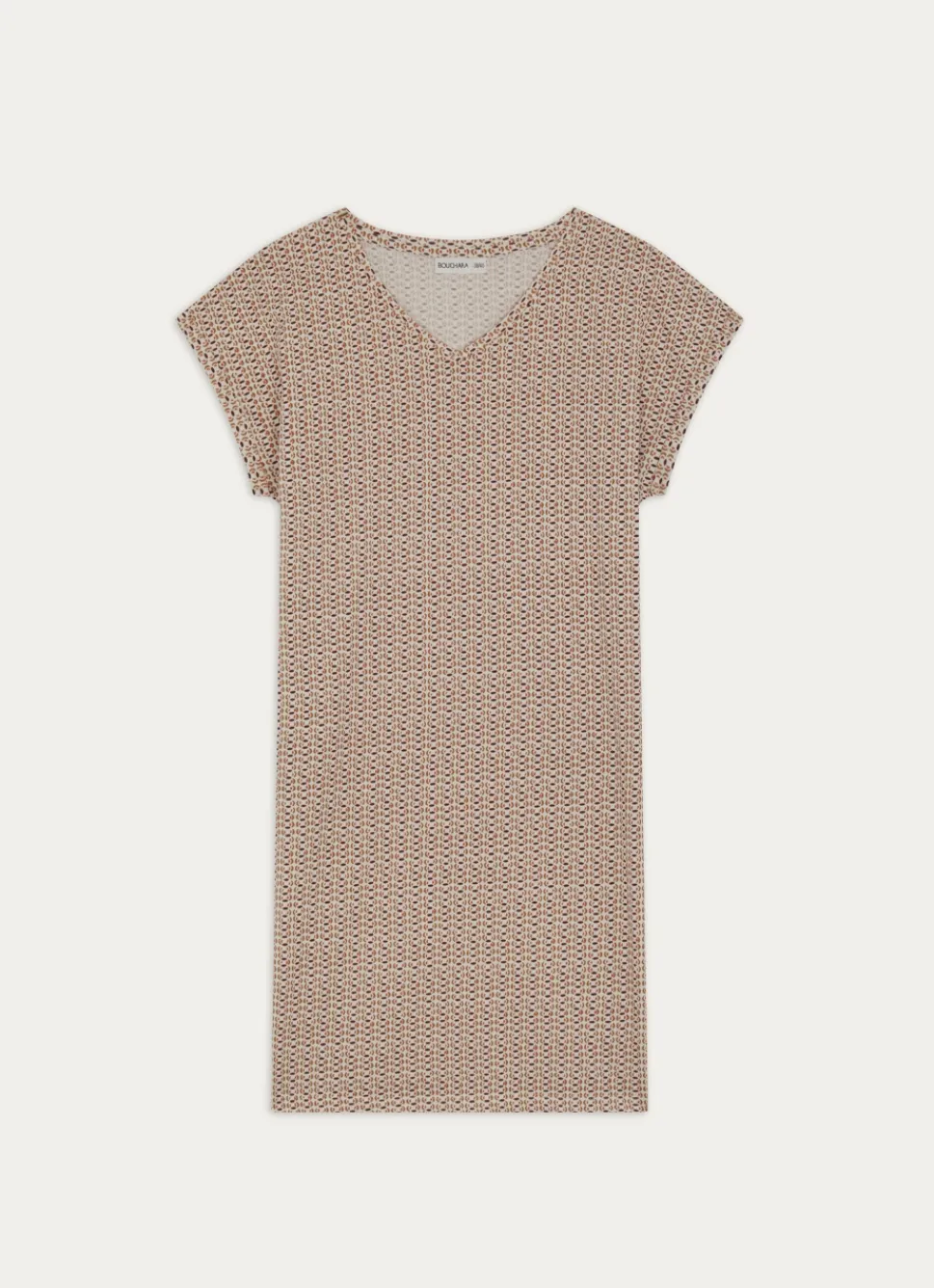 New Bouchara BIG TEE MANCHES COURTES EN COTON IMPRIMÉ ECRU