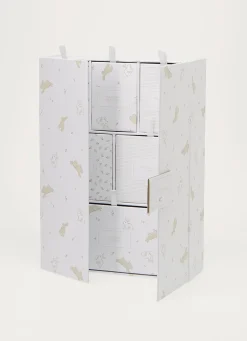 Hot Bouchara BOÎTE DE RANGEMENT MOTIF LAPINS ECRU