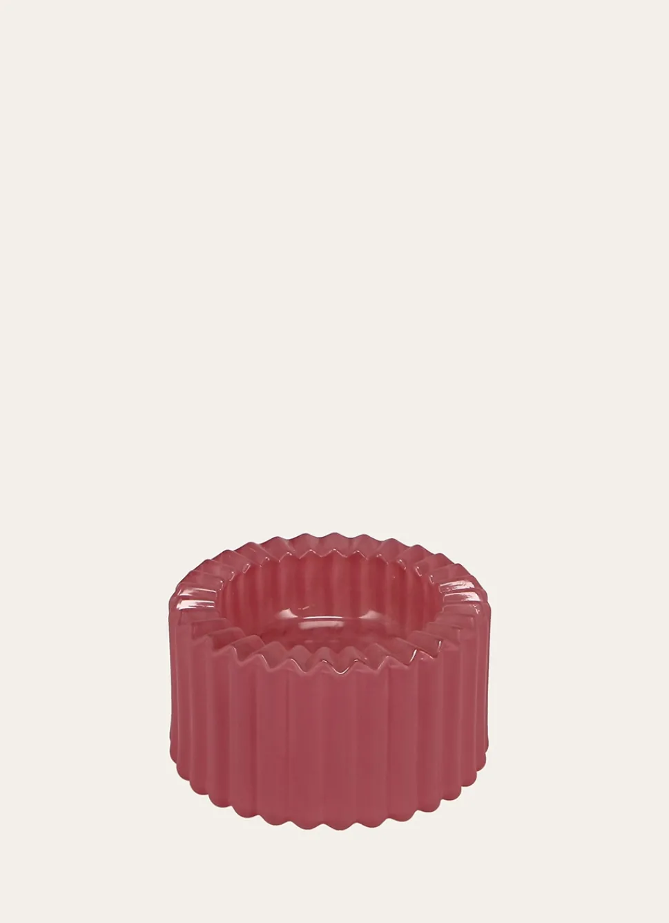 Hot Bouchara BOUGEOIR EN VERRE COLORÉ RÉVERSIBLE ROSE FONCE