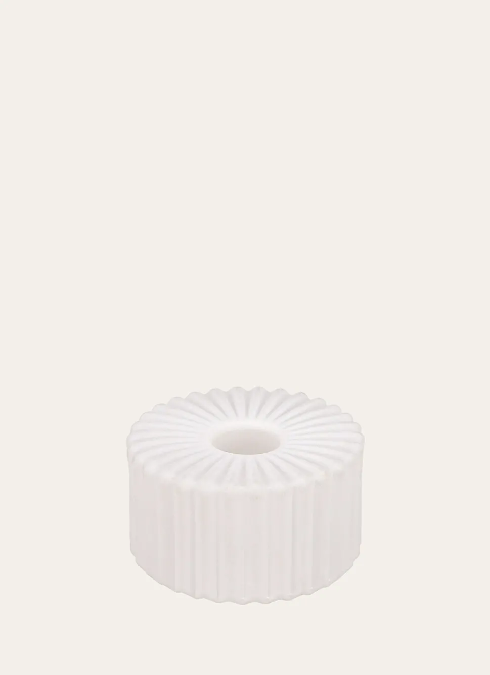 Clearance Bouchara BOUGEOIR EN VERRE COLORÉ RÉVERSIBLE BLANC