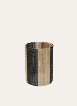 Online Bouchara BOUGEOIR EN VERRE ET BAMBOU PETIT MODÈLE BOIS / NOIR