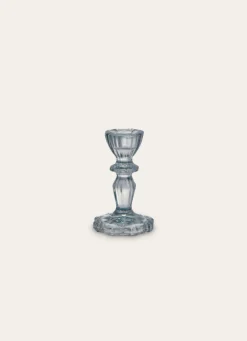 Bouchara BOUGEOIR EN VERRE TEINTÉ H11 CM BLEU