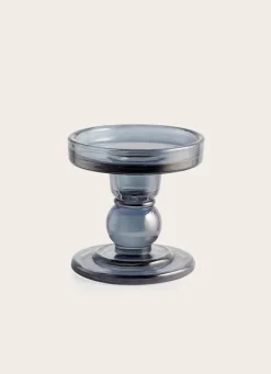 Hot Bouchara BOUGEOIR EN VERRE TRANSPARENT GRIS