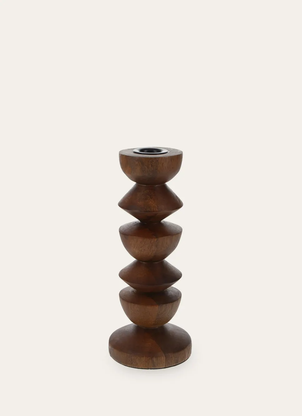 Best Bouchara BOUGEOIR TOTEM EN BOIS POUR BOUGIE FLAMBEAU MARRON FONCE