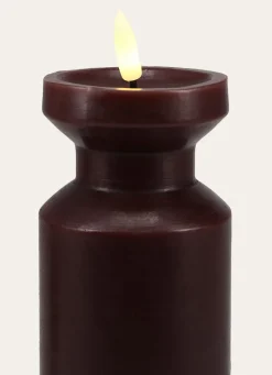 Best Bouchara BOUGIE EN CIRE - MÈCHE LED CRAVAT BORDEAUX