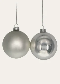 Outlet Bouchara BOULE EFFET BRILLANT ET MAT (MODÈLE ALÉATOIRE) BLANC