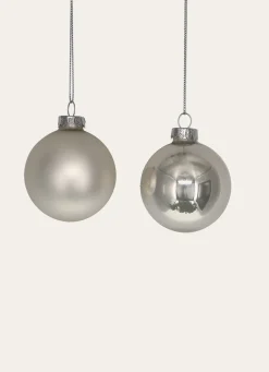 Hot Bouchara BOULE EFFET BRILLANT ET MAT (MODÈLE ALÉATOIRE) BLANC NACRE