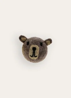 Online Bouchara BOULE TÊTE D’OURS EN LAINE NATURELLE BRUN