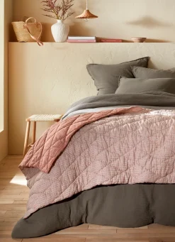 Best Bouchara BOUT DE LIT ÉDREDON MATELASSÉ IMPRIMÉ FAIT MAIN POTERIE