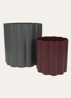 Online Bouchara CACHE POT MÉTAL EN FORME DE PÉTALES Vert LAURIER