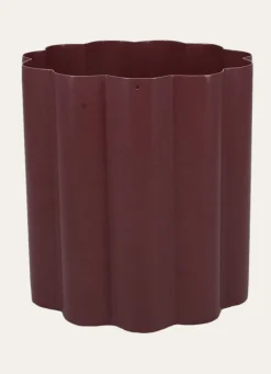 Online Bouchara CACHE POT MÉTAL EN FORME DE PÉTALES VIOLET