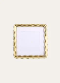 Discount Bouchara CADRE À POSER CARRÉ VAGUES (PM) DORÉ