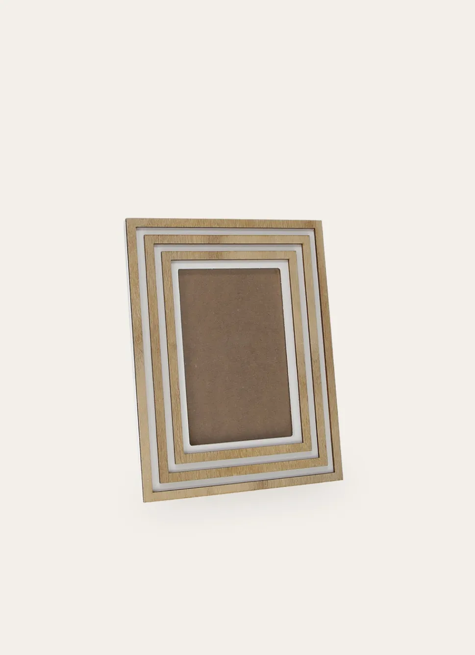 Online Bouchara CADRE PHOTO À POSER EFFET BOIS NATUREL/BLANC