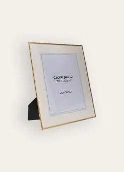 New Bouchara CADRE PHOTO RECTANGULAIRE AVEC PASSE-PARTOUT DORE