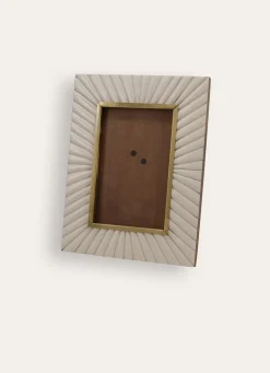 Clearance Bouchara CADRE PHOTO RELIEF AVEC LISERET DORÉ ECRU/DORE