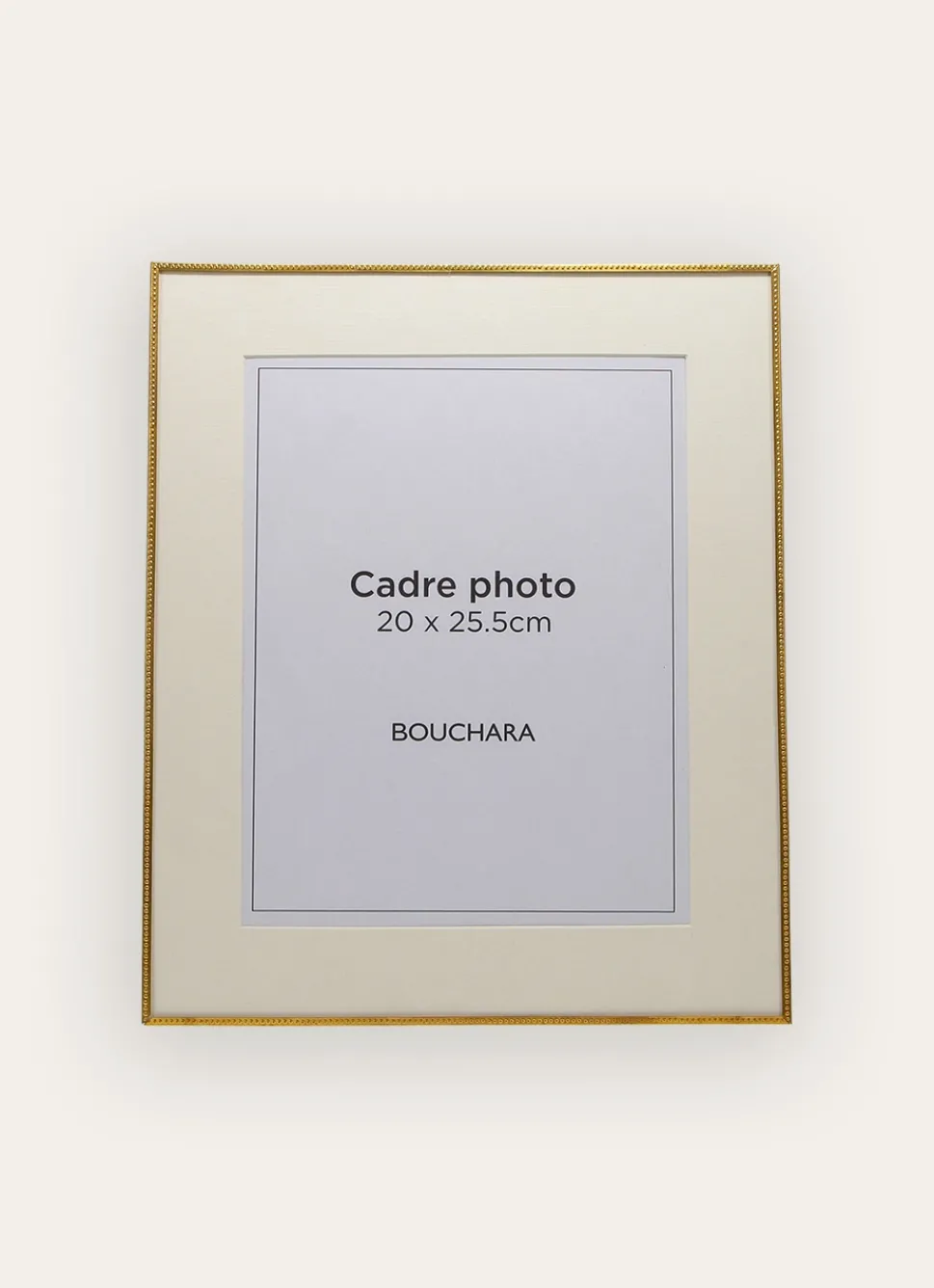 New Bouchara CADRE RECTANGULAIRE EN MÉTAL DORÉ MARTELÉ DORE