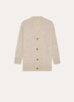 Bouchara CARDIGAN EN MAILLE AVEC COL V ECRU
