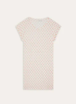 Best Bouchara CHEMISE DE NUIT EN COTON MODAL IMPRIMÉ ECRU