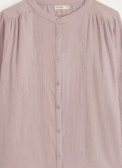 Best Bouchara CHEMISE MANCHES LONGUES EN DOUBLE GAZE DE COTON LILAS