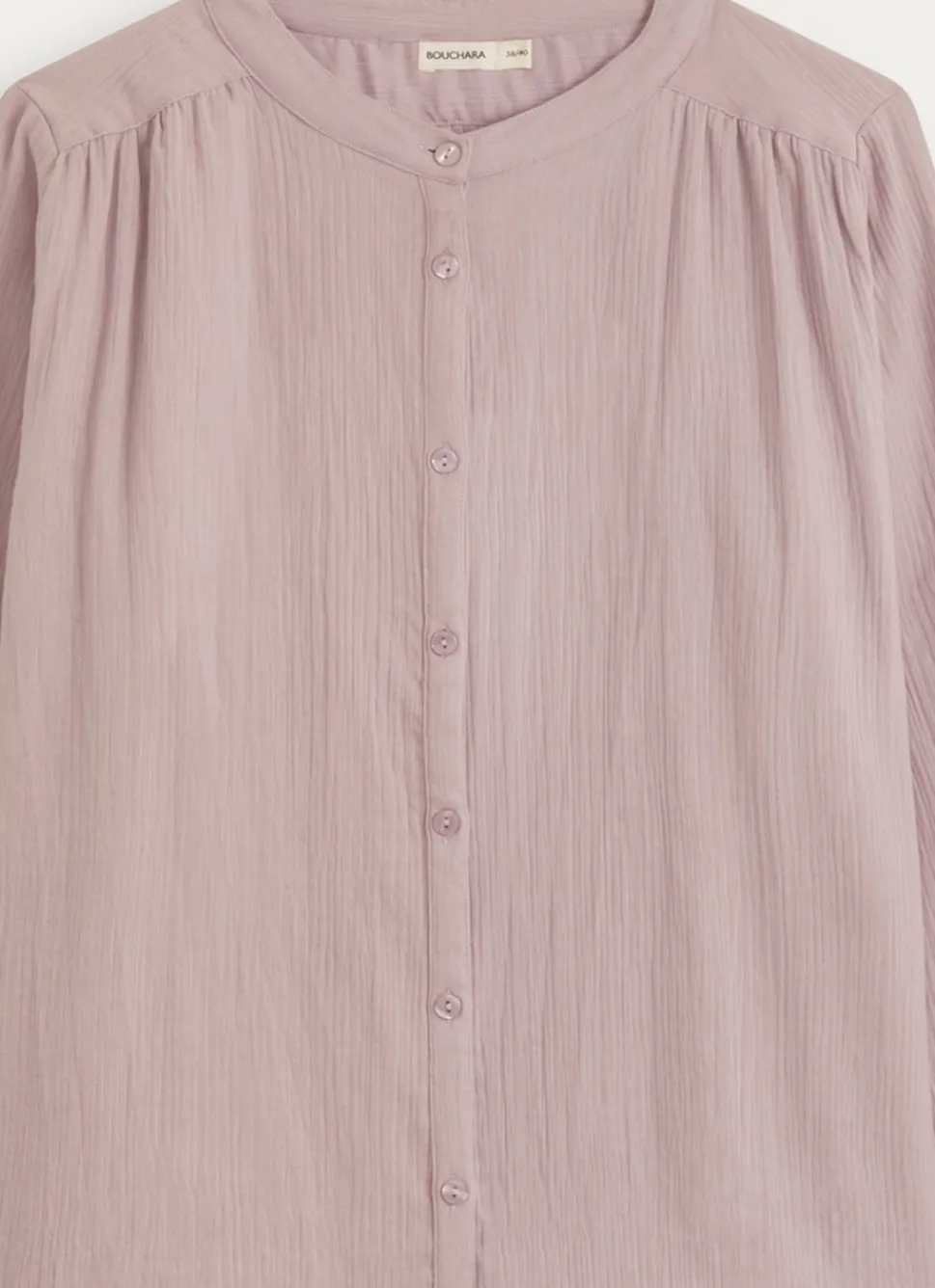 Best Bouchara CHEMISE MANCHES LONGUES EN DOUBLE GAZE DE COTON LILAS