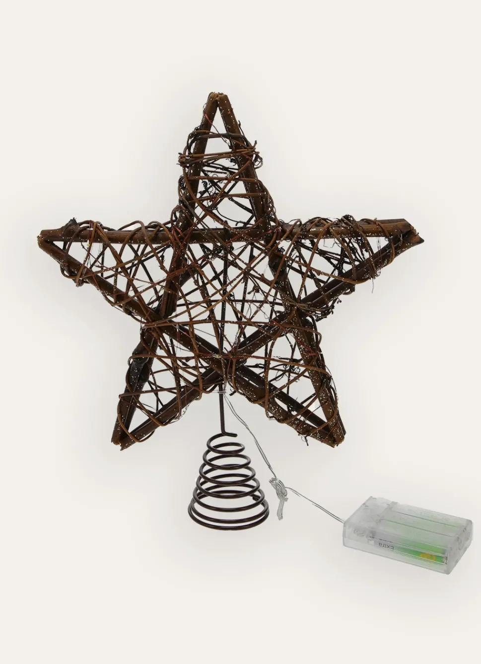 Sale Bouchara CIMIER LUMINEUX ÉTOILE EN ROTIN BRUN