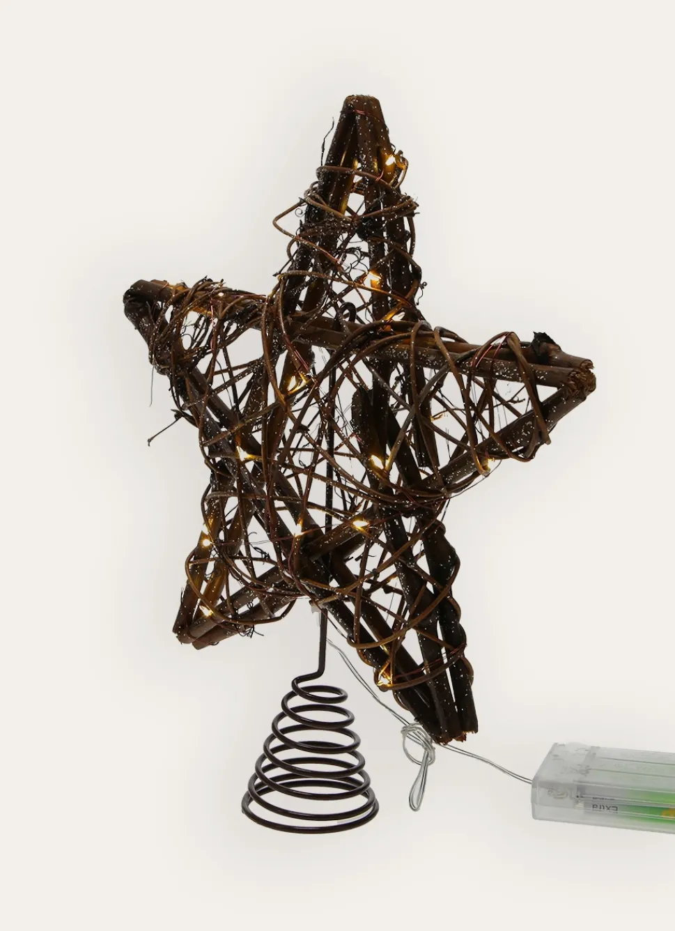 Sale Bouchara CIMIER LUMINEUX ÉTOILE EN ROTIN BRUN