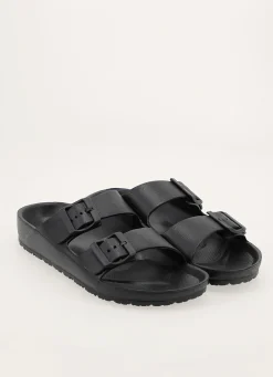 Bouchara CLAQUETTES EN PLASTIQUE À DOUBLE BOUCLES Noir