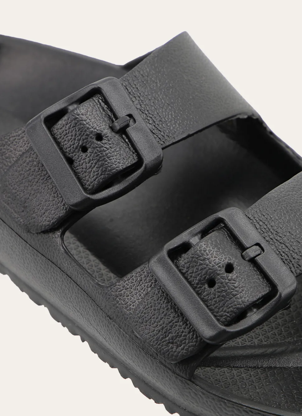 Bouchara CLAQUETTES EN PLASTIQUE À DOUBLE BOUCLES Noir