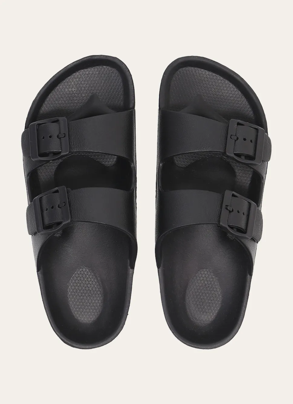 Bouchara CLAQUETTES EN PLASTIQUE À DOUBLE BOUCLES Noir