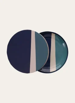 Online Bouchara COFFRET 4 ASSIETTES À DESSERT TRAVEL MULTICOLORE