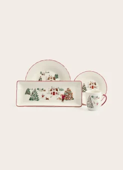 Discount Bouchara COFFRET 2 MUGS EN PORCELAINE WINTER ROUGE